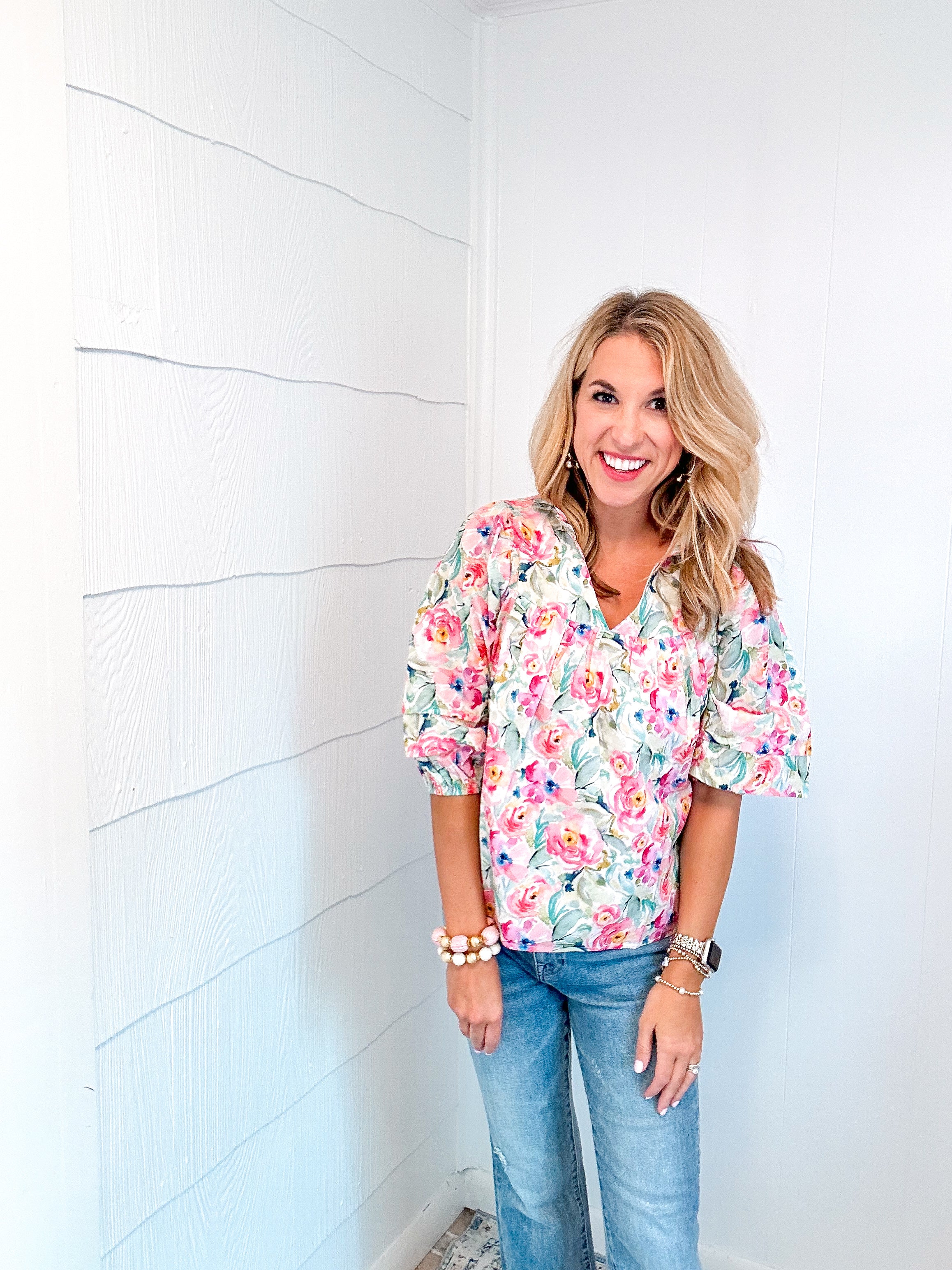 Bunches of florals top
