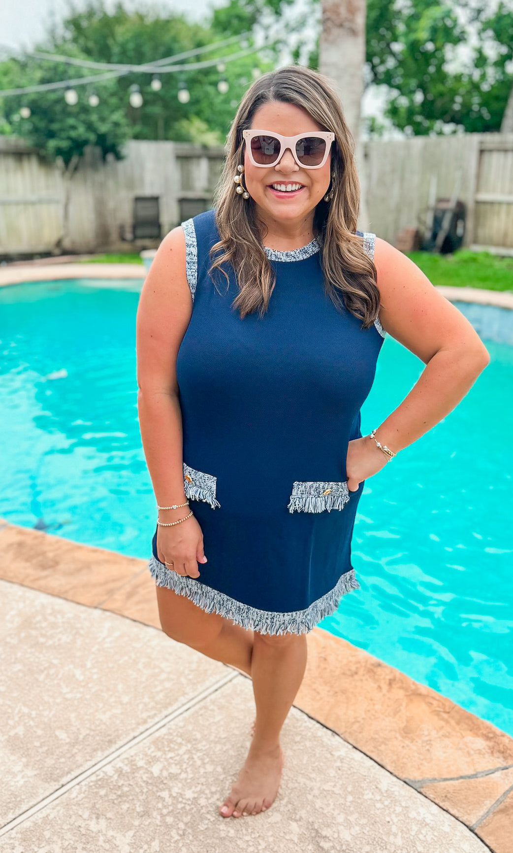 Jackie Dress in Navy