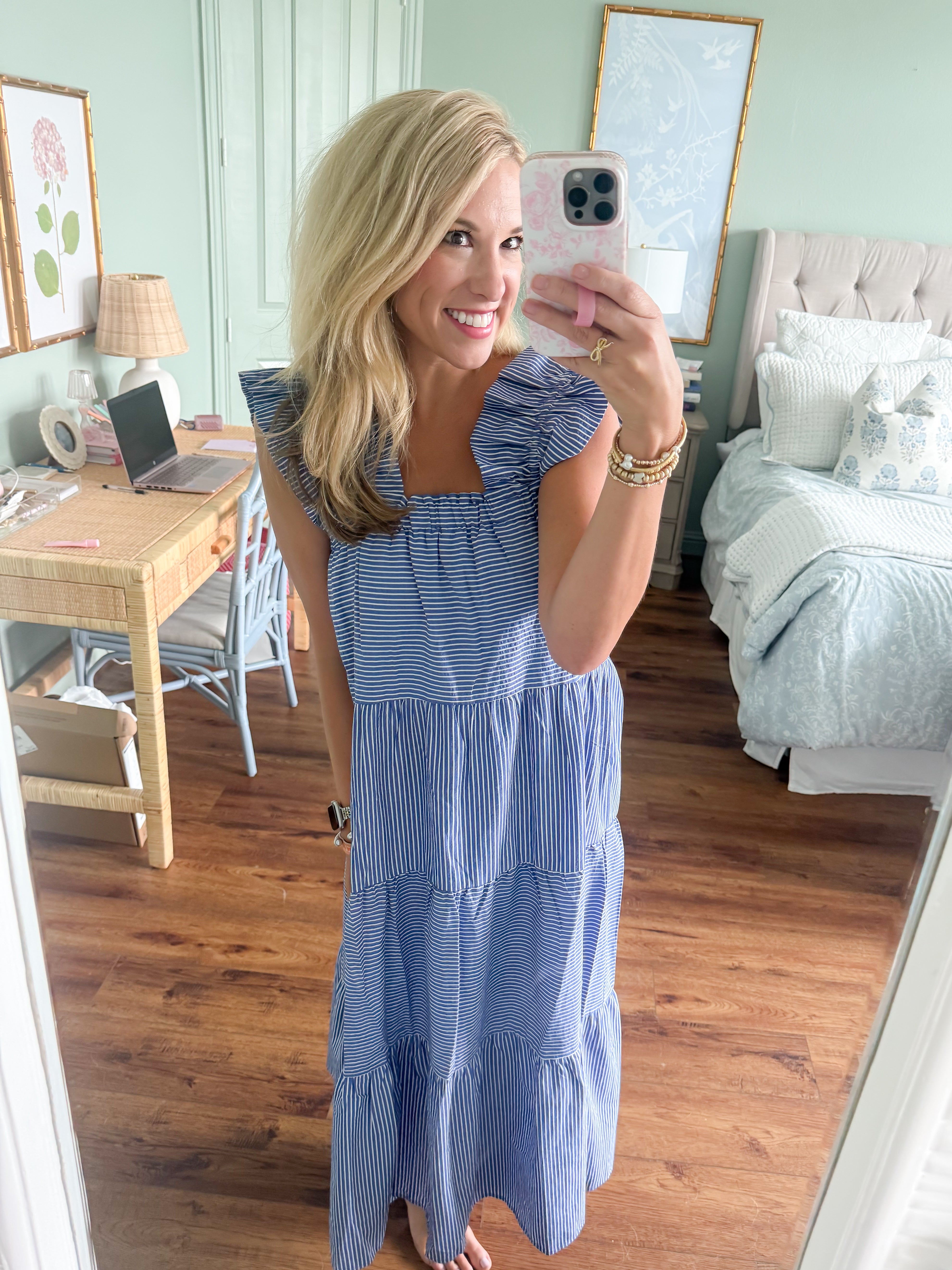 Beauty in Blue Dress