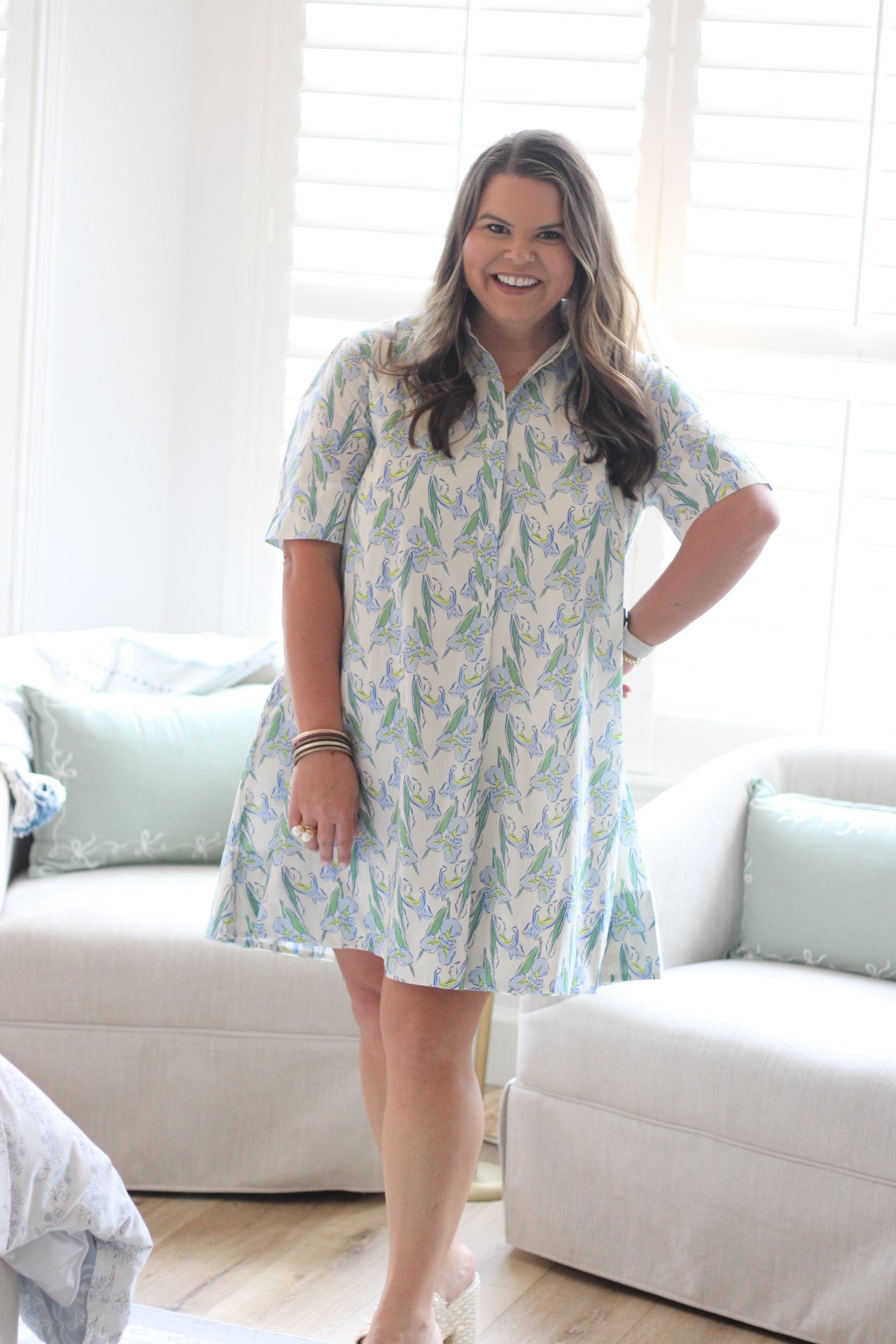 The Iris Shirt Dress