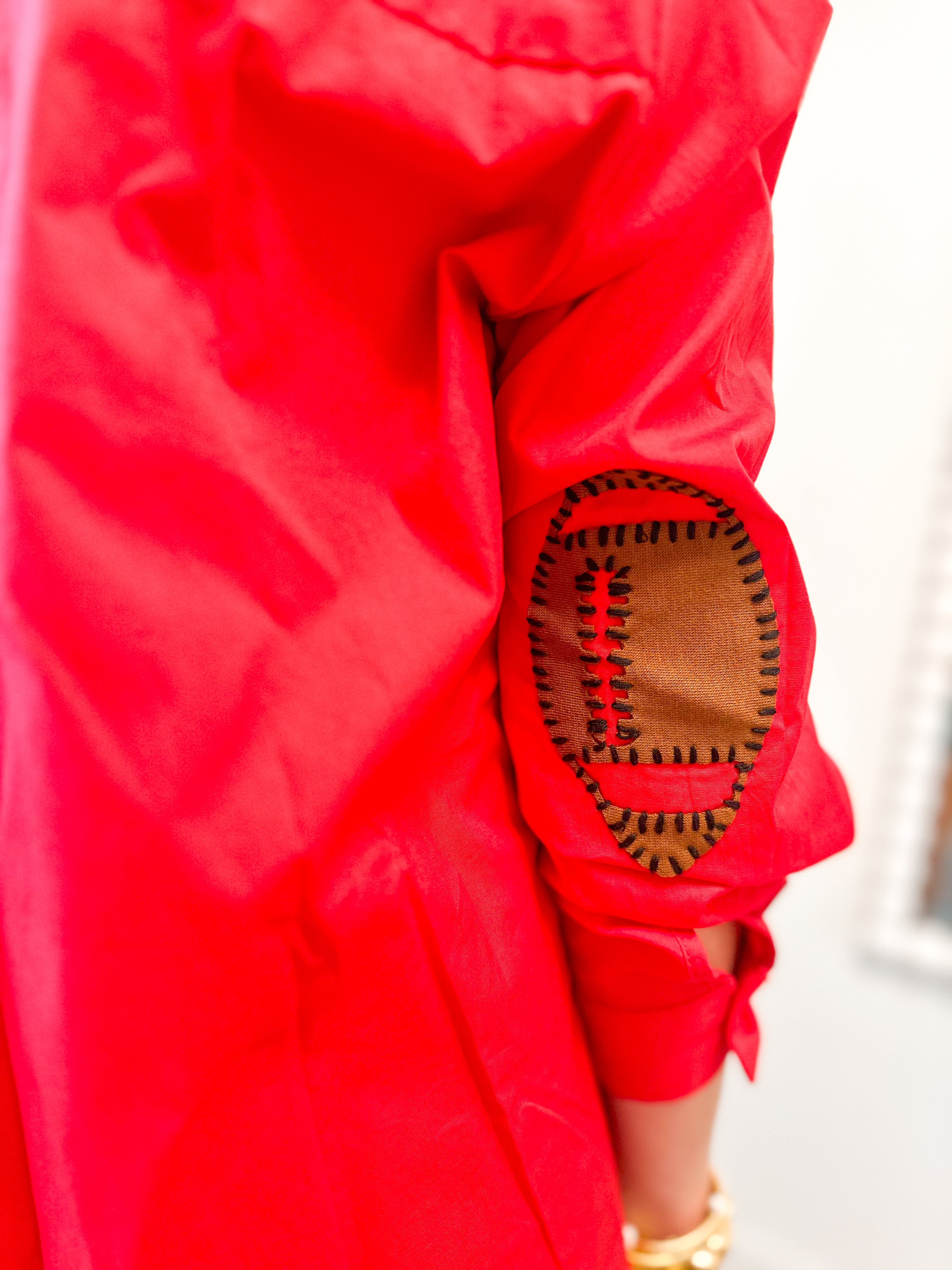 Preppy Game Day Top in Red