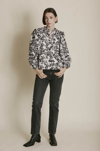 Ebony and Ivory Blouse