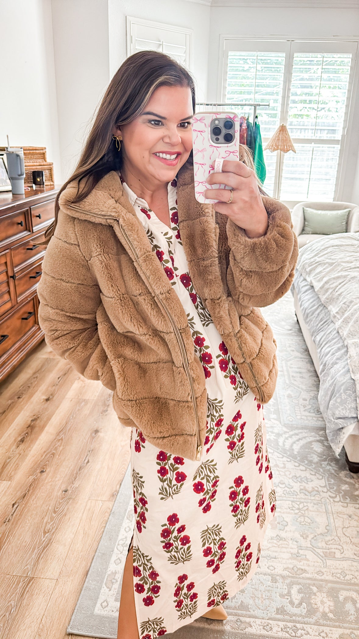 The Cranberry Floral Midi