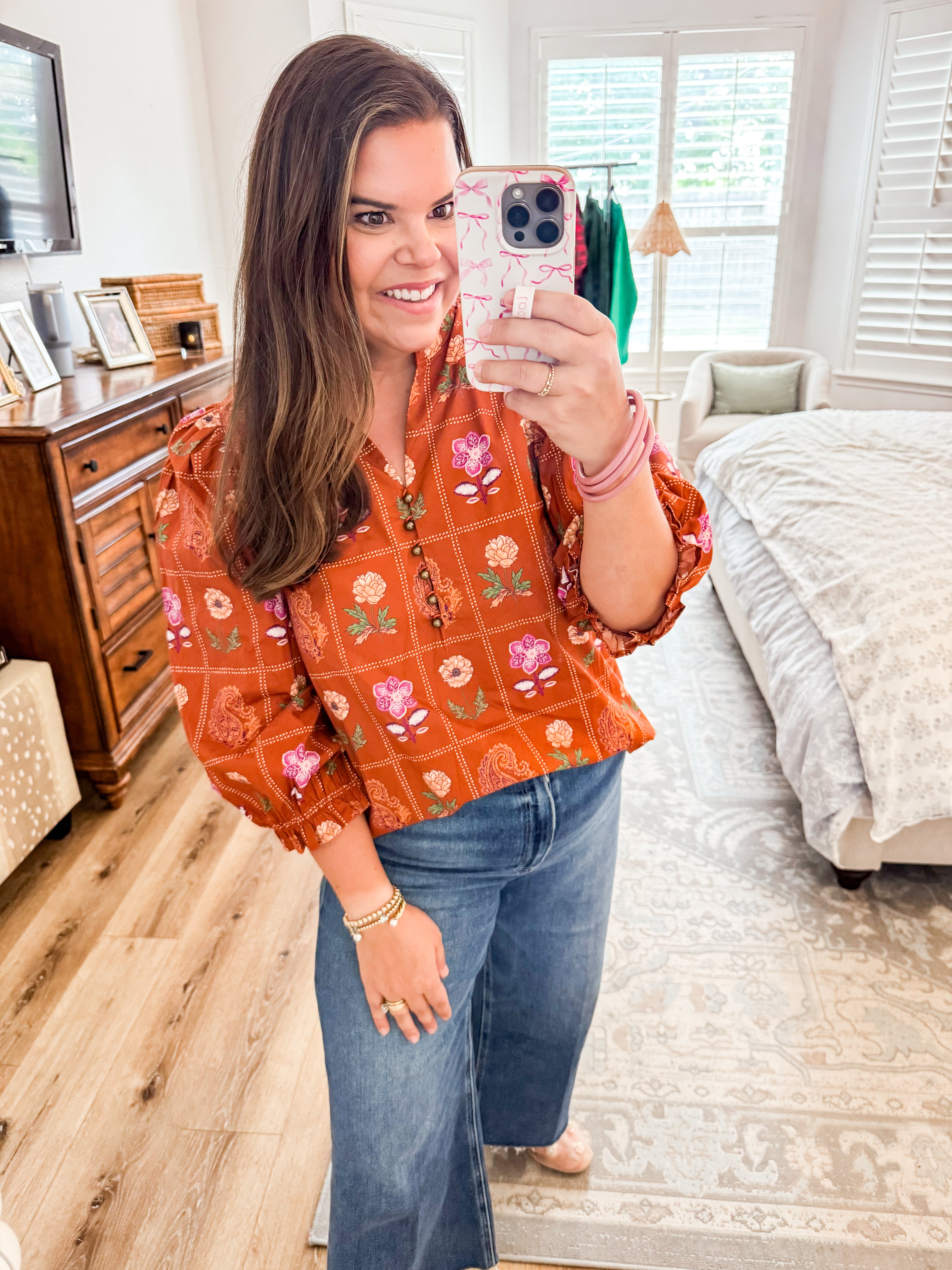 Chestnut Paisley Top