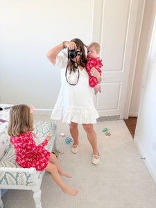 Winter White Denim Dress