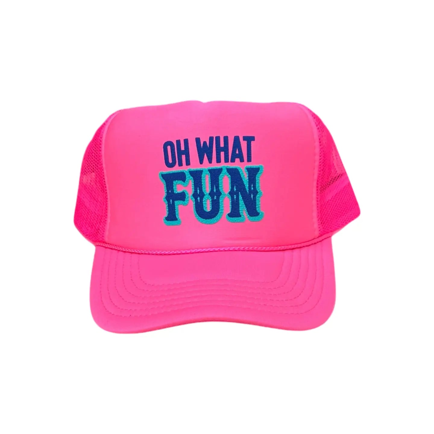 Oh What Fun - Neon Pink Trucker