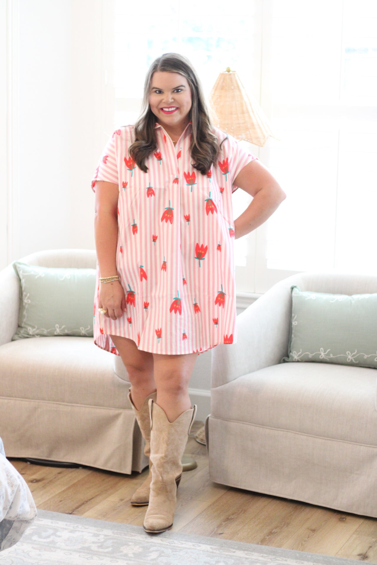 poppy shirt dress Poppy VNeck Shirt Dress