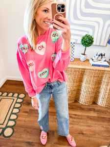 Candy Hearts Sweatshirt