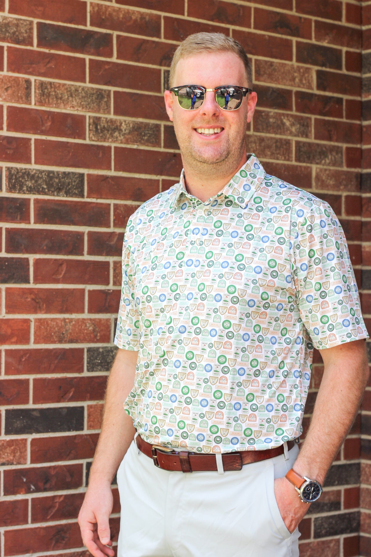 The Harvey Polo - Patch Play White