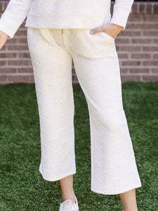 Lula Pants in Ivory Bows