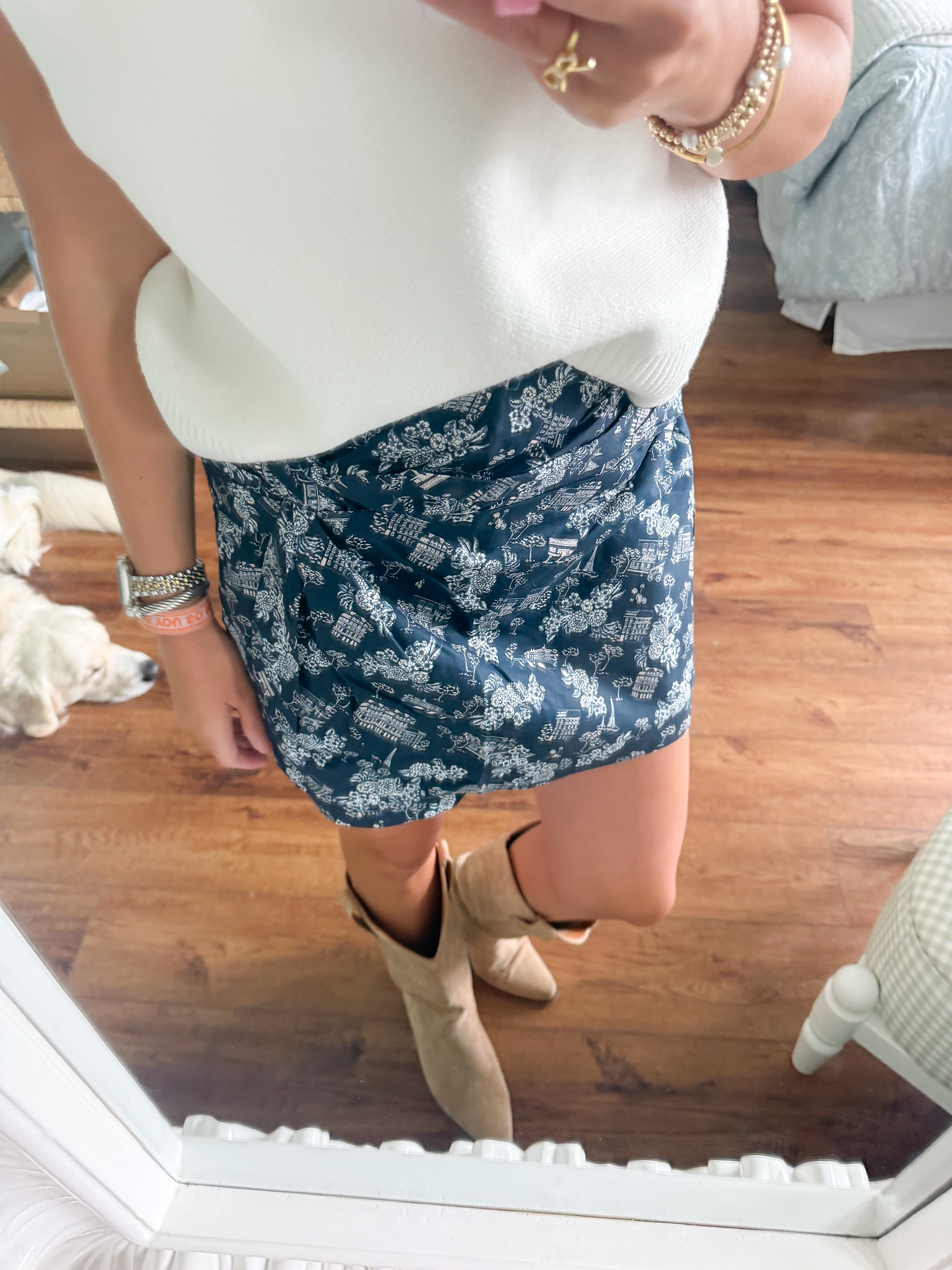 Autumn in Paris Wrap Skort