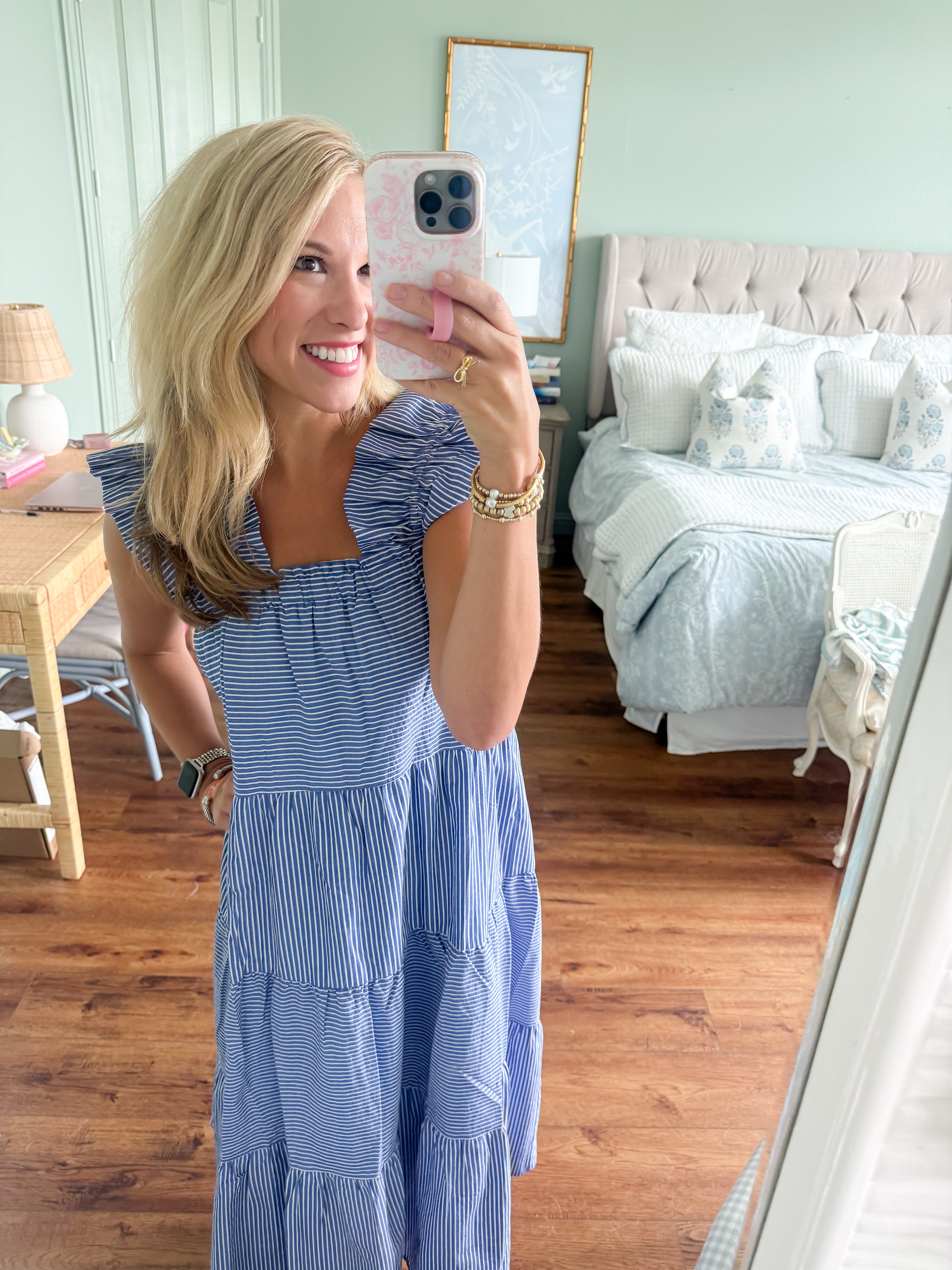 Beauty in Blue Dress