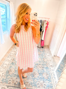 Emma Stripe A-Line Dress