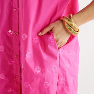 Celia Sequin Dress in Pink