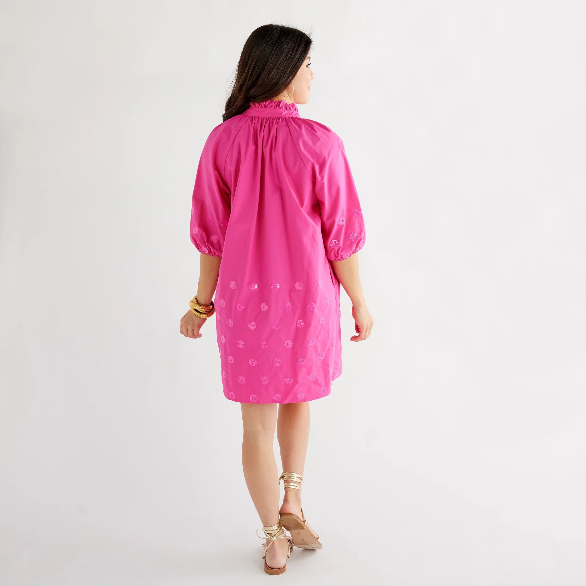 Celia Sequin Dress in Pink