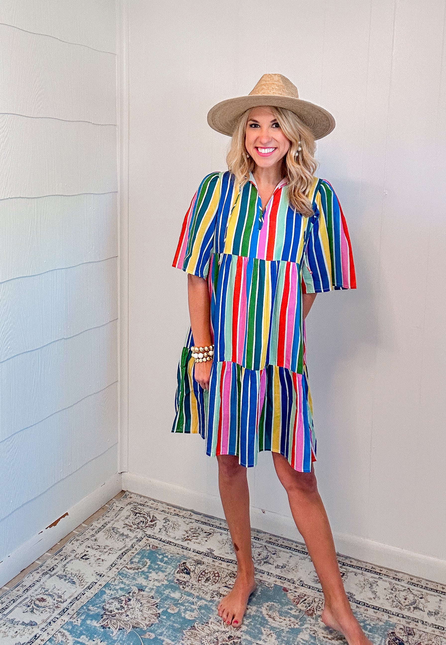 Rainbow Stripe Bondi Dress