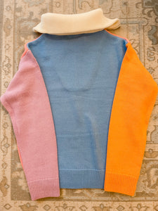 Colorblock Zip Pullover