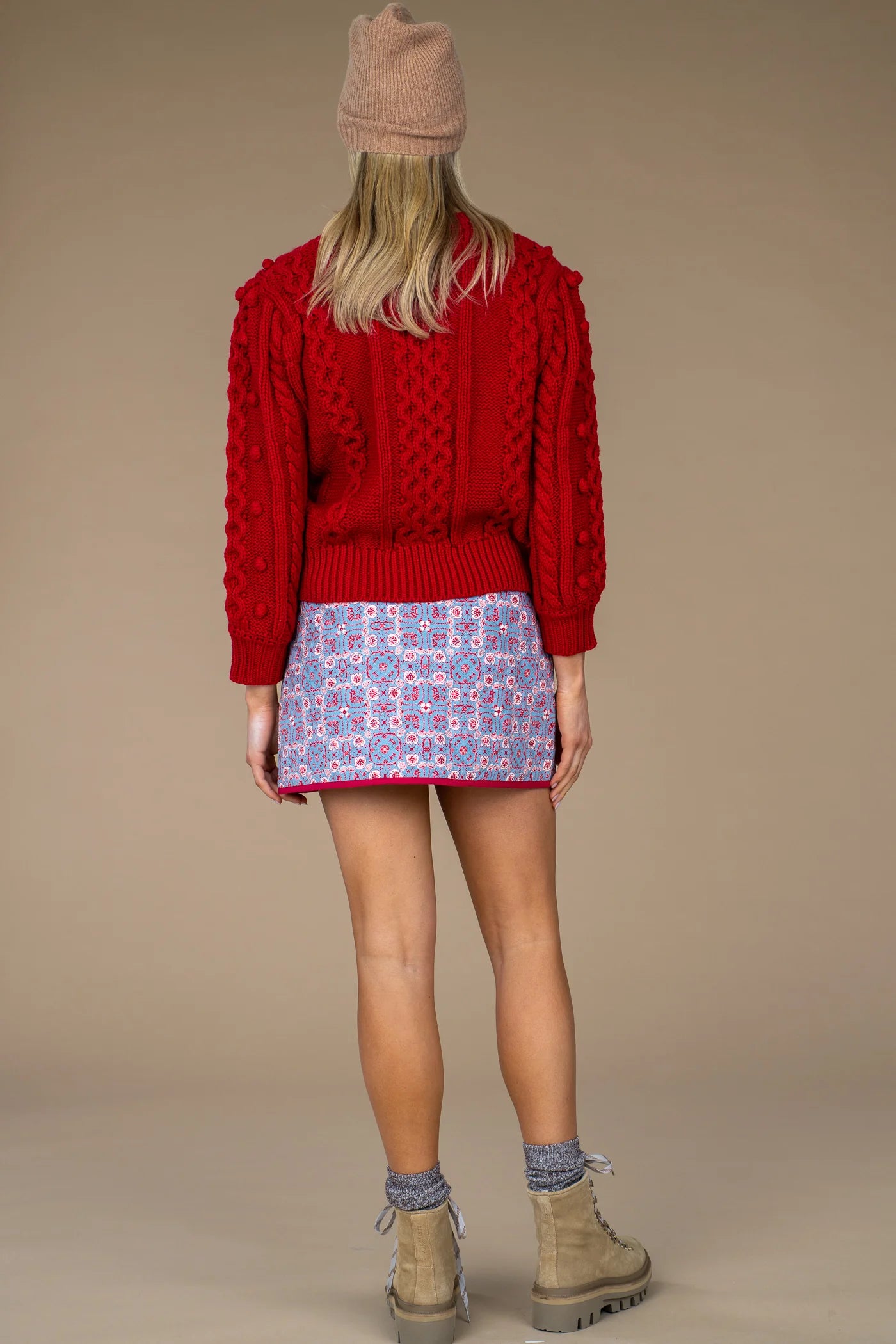 Tess quilted mini skirt