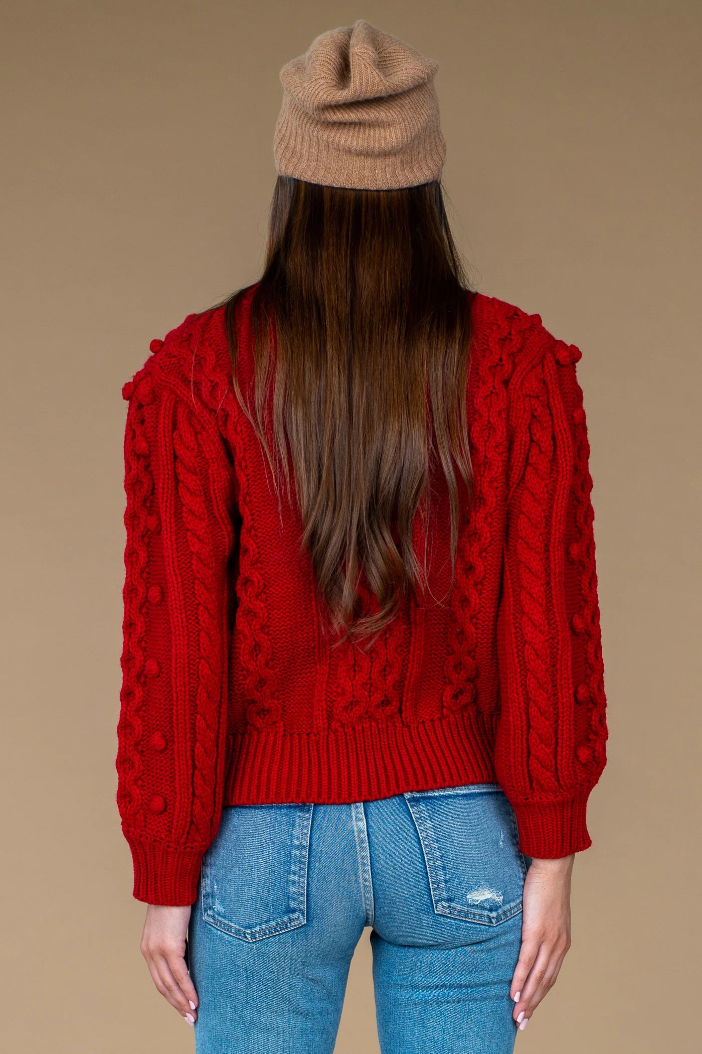 Poppy Bubble Knit Sweater by Olivia James the Label