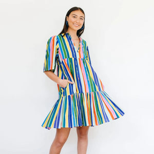 Rainbow Stripe Bondi Dress