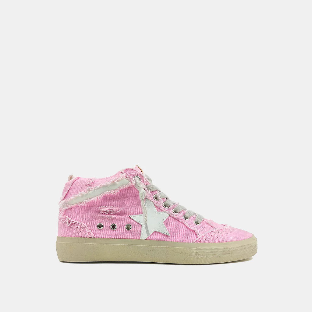 Pink Mid Top Star Sneakers
