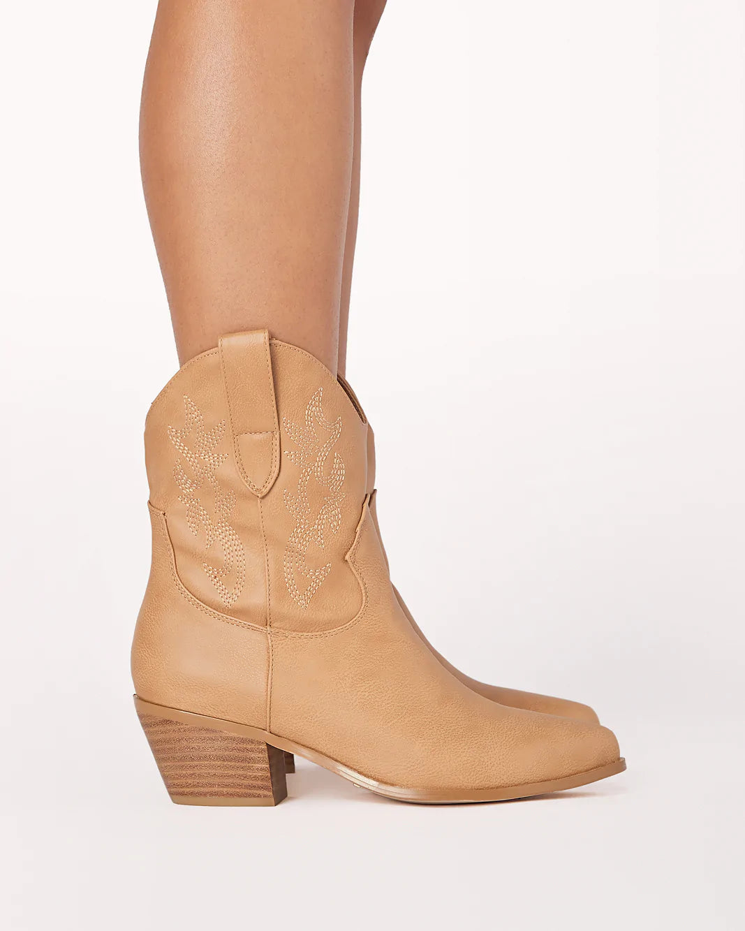 Camel Short Cowboy Boots Palmer Kate Boutique